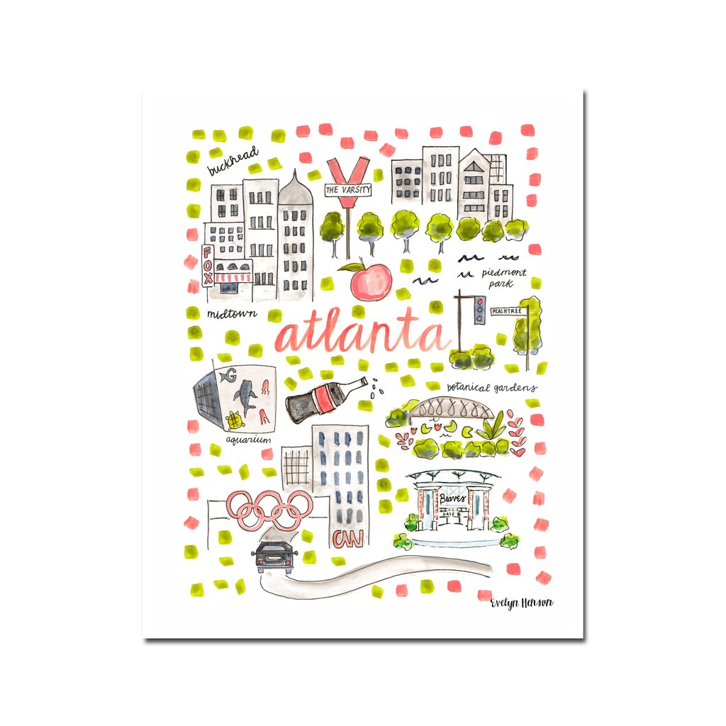 Photo of Evelyn Henson "Atlanta" art print.